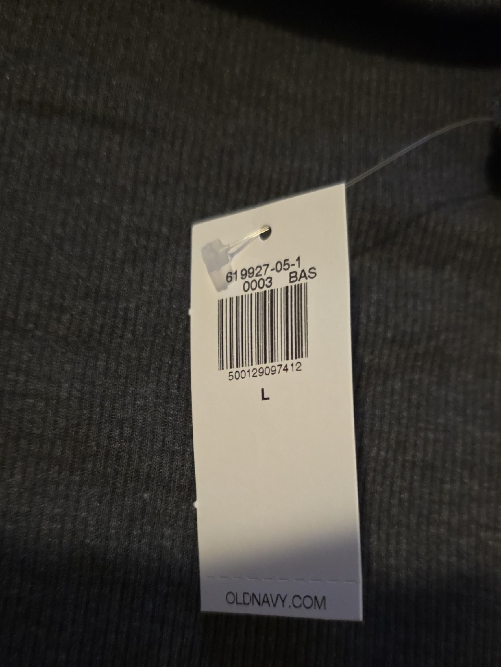 ❣️5 For $20❣️Old Navy Charcoal Gray Ribbed Scoop Neck Tank - Picture 4 of 5